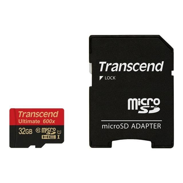 TRANSCEND - TS32GUSDHC10U1 - Carte mémoire flash - 32 Go