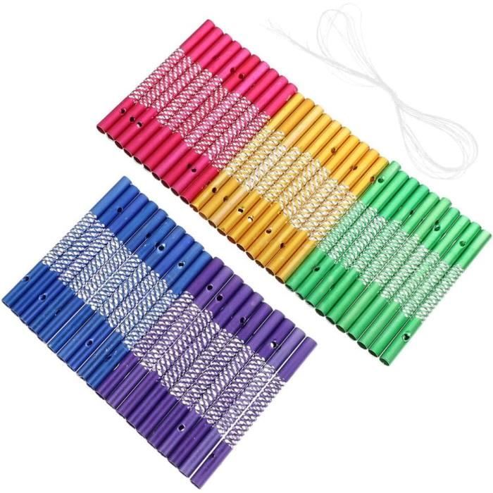 64 Pièces Tube De Cloche De Vent Kit De Fabrication De Carillon Éolien