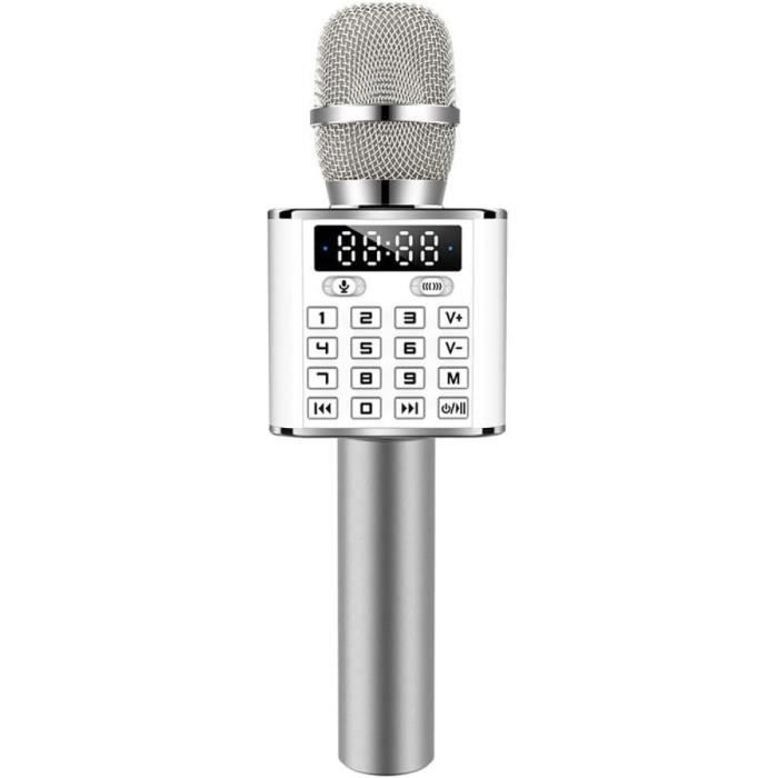 Microphone Sans Fil Karaoké Portable Bluetooth avec 2 Haut-Parleur  Bluetooth Intégré Pour Android & iOS, Karaoké P16380 - Cdiscount TV Son  Photo