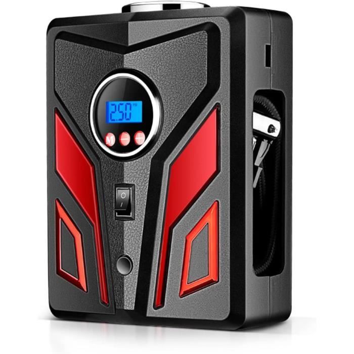 Compresseur à Air Portatif Gonfleur Pneus sans Fil 150PSI avec écran LCD, Pompe à Air Électrique pour Vélo /Moto/Trotinette - Auto