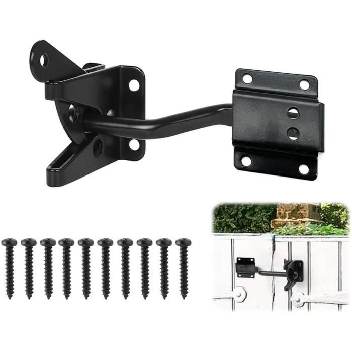 SAL Loquet de porte Lot de 2 Loquets de Porte en Acier Inoxydable - Serrure de Porte à Ressort