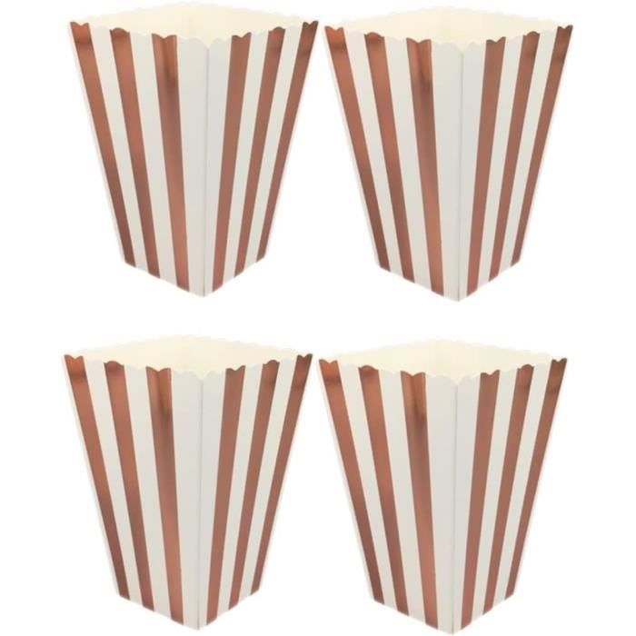 Boîtes à Pop-corn En Carton Noir - Lot De 100 - Pour Snacks, Fêtes, Cinéma Maison