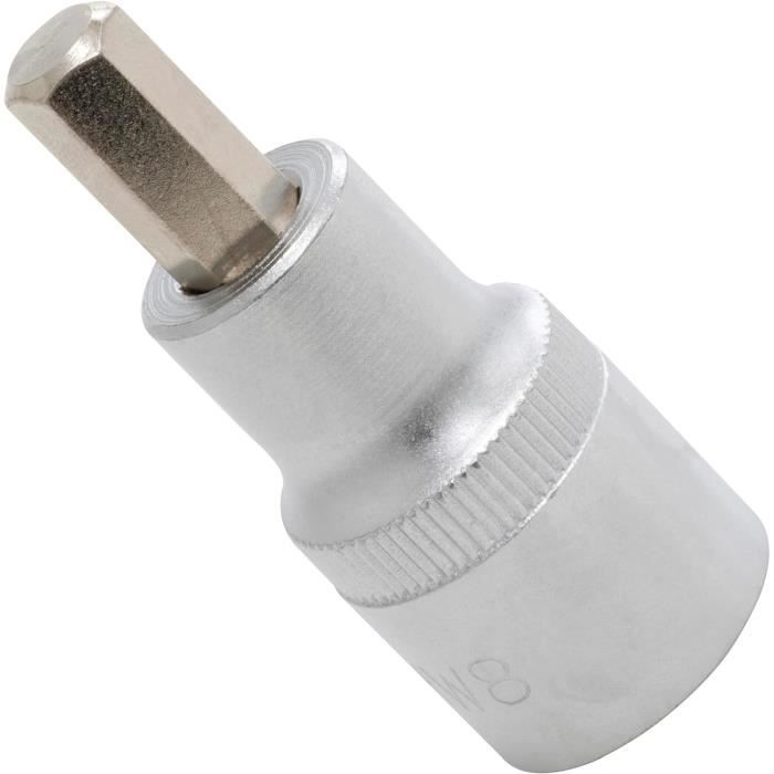 sourcing map 13mm Douille Visseuse Douille tournevis hexagonale métrique magnétique Pour vissage dévissage écrous Gris argenté