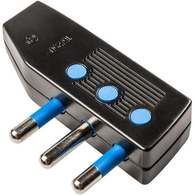 Petite Prise D'alimentation Italienne Standard, Prise Mâle, 600 Prises, 3 Broches Rondes, Convertisseur, Adaptateur Détachable, 10A