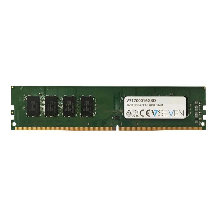 V7 Module de RAM pour Ordinateur de bureau - 16 Go - DDR4-2133/PC4-17000 DDR4 SDRAM - CL15 - Non Bufferisé