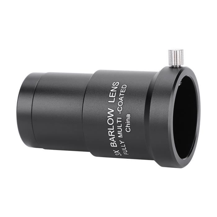 POFET Lentille Barlow 3x 1.25'' - Grossissement Télescope Astronomique