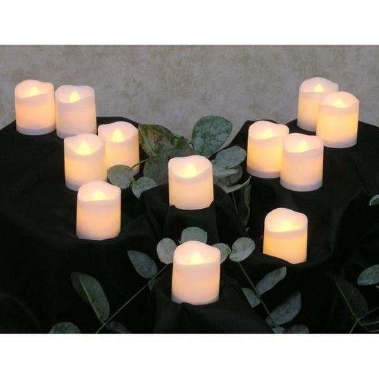 24 Lumières LED Submersibles Étanches - Bougies Thé Flottantes Pour Vase, Mariage, Décoration Ambiance