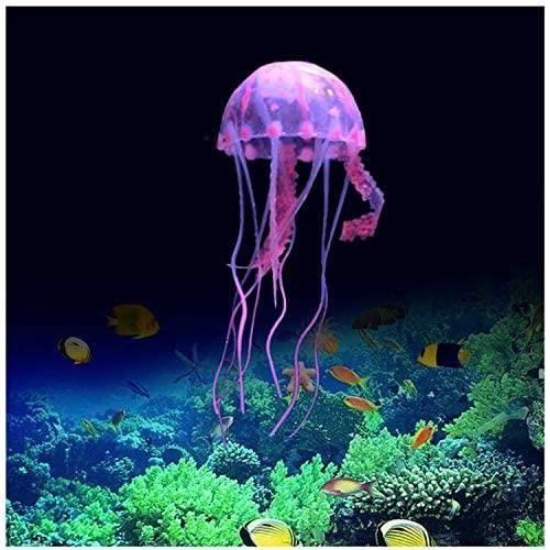 Meilleurs prix pour Décoration de Méduse pour Réservoir de Poisson - Conforme à l'image - Rose - Fabriqué en résine