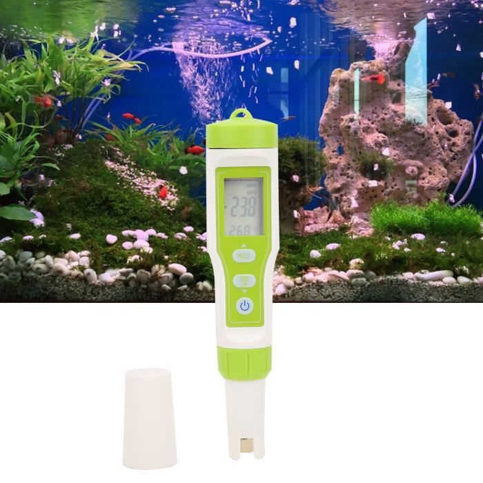 Testeur De Qualité D'Eau WiFi 6-en-1 - PH, EC, TDS, Salinité, Densité, Température (Pour Piscine, Aquarium)
