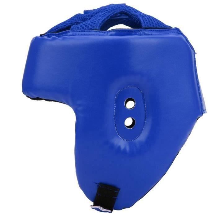 Casque De Boxe Réglable En Cuir PU - Protection Tête Pour Sanda, MMA, Kickboxing, Tailles Disponibles