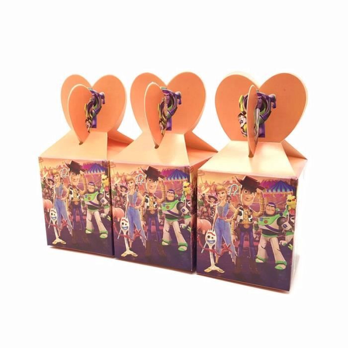 Toy Story18pcs8.5x8.5x18 cm Boîtes à bonbons en papier à thème de la