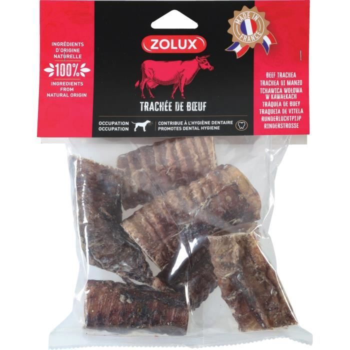 Friandise pour chien trachée coupe de bœuf Zolux