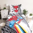 Parures drap plat - AC-Déco - Disney - Parure de lit en coton "Spider-Man : Pop art" - 140 x 200 cm-1