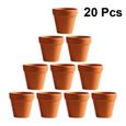 Pot de fleurs en terre cuite rouge avec trou, 10-12-20 pièces, jardinières en argile pour cactus et plantes s-1