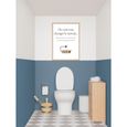 Affiche "Changer le papier toilette" - Tableau décoration murale - Confectionné en France - Format A4-1