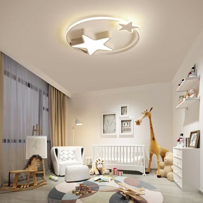 Lxq LED Ciel Étoilé Lustre Fleur Design Chambre d'enfant Lampe
