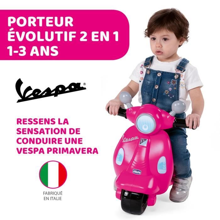 Porteur Scooter Vespa Primavera Rose Sons et Lumi res CHICCO