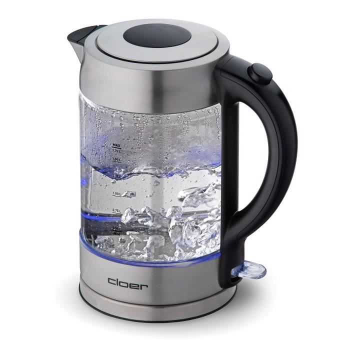 Bouilloire Électrique 1.7L En Verre - 9 Réglages Température, 2200W, Maintien Chaud 2H, Infuseur Amovible, Écran LCD