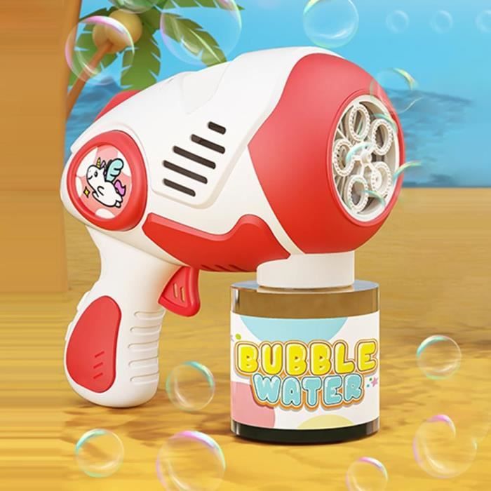 Machine à bulles automatique avec lumière LED, blaster à bulles