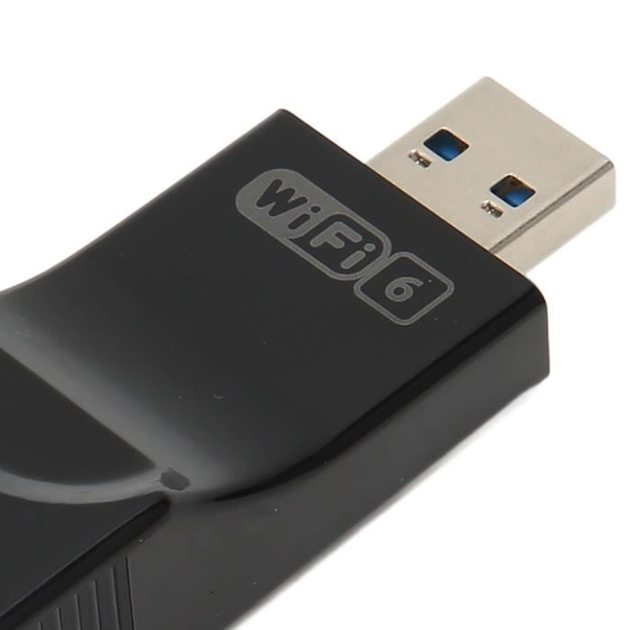 Tbest Adaptateur WiFi 6 Adaptateur USB WiFi 6, clé WiFi USB 3.0 avec Double  Antenne à Gain élevé 2 DBi informatique reseau - Cdiscount Informatique