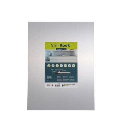 Crédence Composite Alu Argentée Nordlinger - 60x80 Cm - Découpe Facile & Résistante Chaleur/Humidité