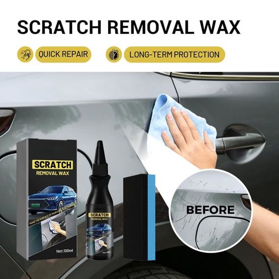 Pâte à Rayures Pour Voiture - Réparation Micro-rayures Et Brillance | Compatible Toutes Peintures, Application Facile
