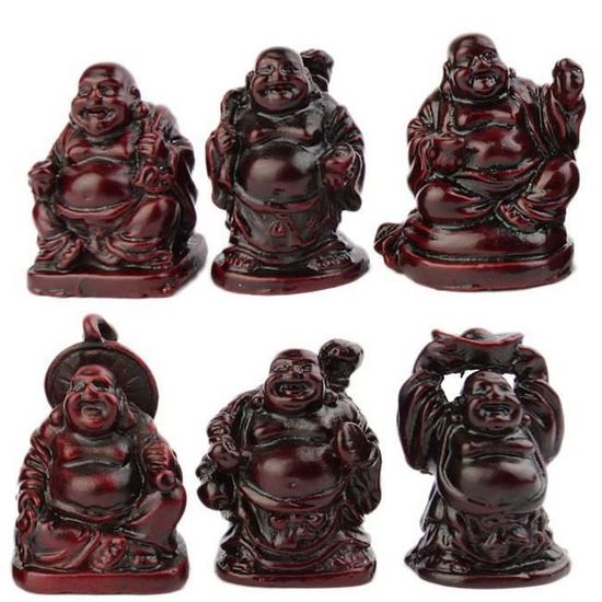 SUPVOX Bouddha Statue R/ésine Bouddha Maitreya Bouddha Sculpture Figurine Th/é Ornements Decoration de Table Maison Bureaux