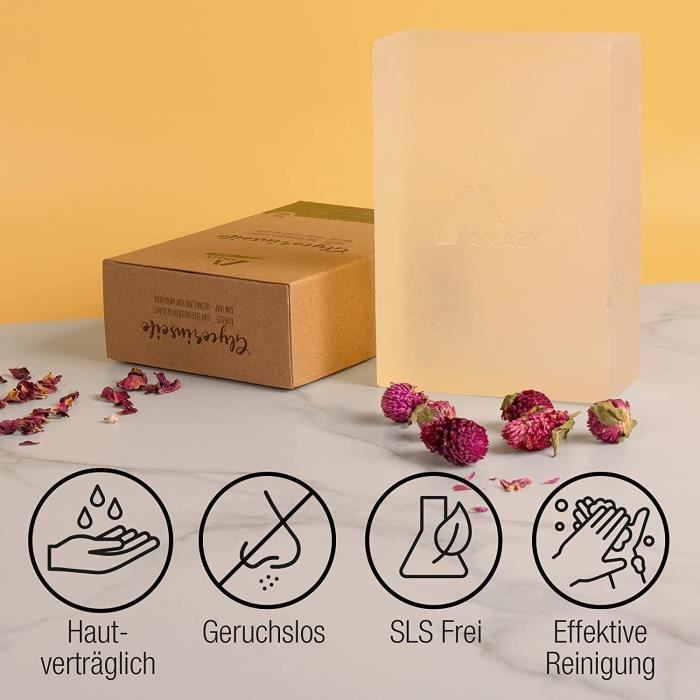 Base Savon Glycérine Rayher - 200g Transparente - Végétalienne