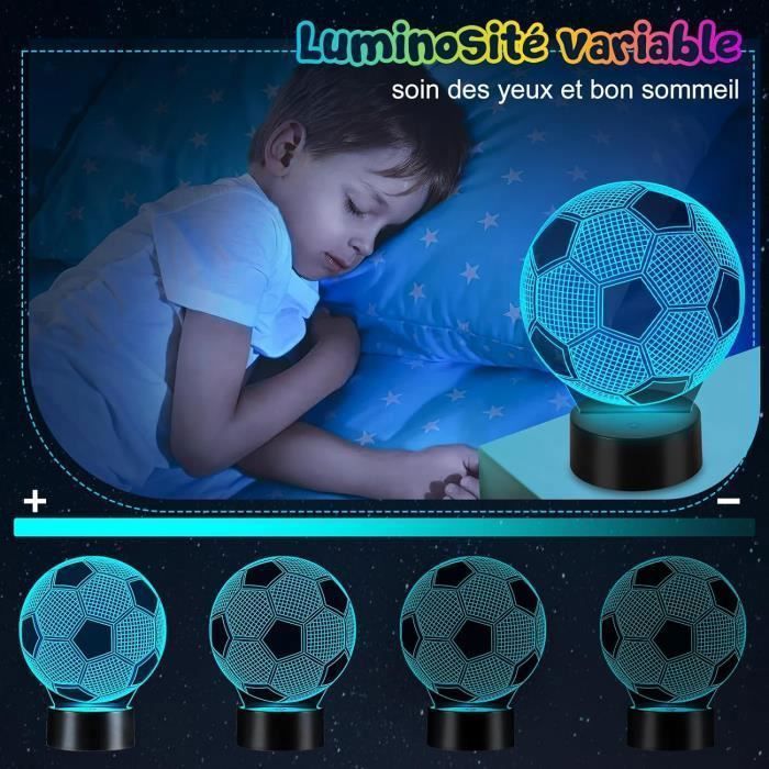 Football Veilleuse pour Enfants Cadeaux Foot Garcon, Lampe