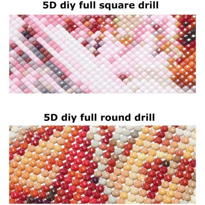 5D Diamond Painting Kit, Arbre Fleur Diy Diamond Painting Accessoires, Broderie Diamant Point De