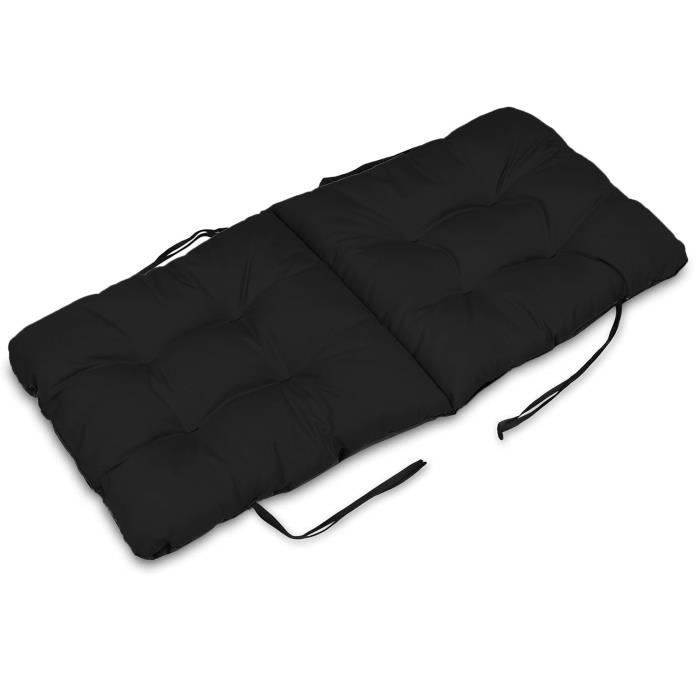 Superkissen24 Coussin Pour Chaise Longue Gris Lot De 2 123x48 Cm Salon De Jardin Impermeable