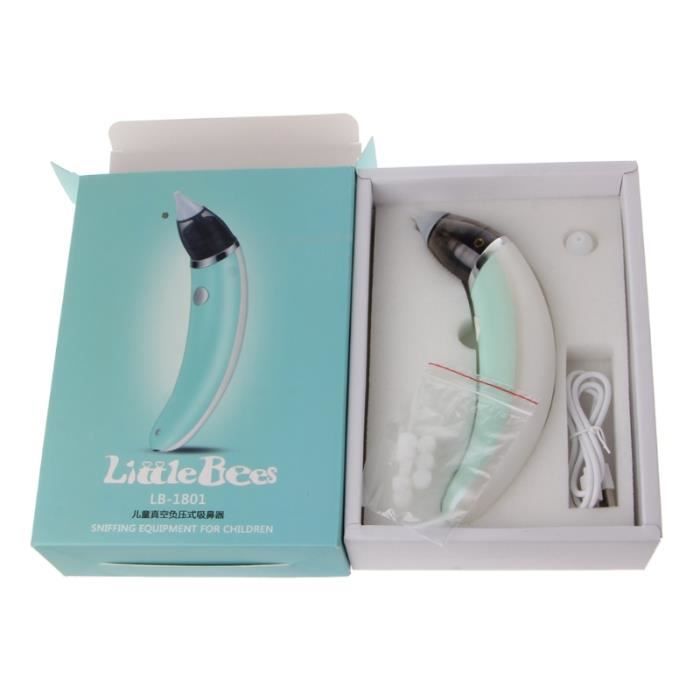 Aspirateur Nasal Bébé Électrique Rechargeable - 5 Niveaux Aspiration, Écran LCD, Lumière Et Musique Apaisantes