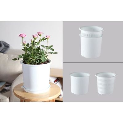 Pot De Fleur Céramique Avec Fontaine Intégrée Pour Orchidée - 25cm - Neuf