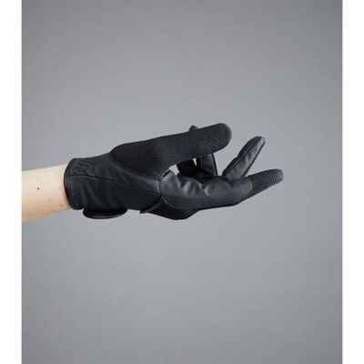 Gants D'équitation Enfant Thapower, Hiver, Taille 10-12 Ans, Noirs Avec Paume Silicone