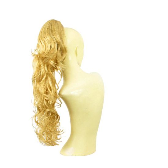 Postiche Queue De Cheval Longue 65 Cm Blond Doré Clair - Synthétique, Pour Femme