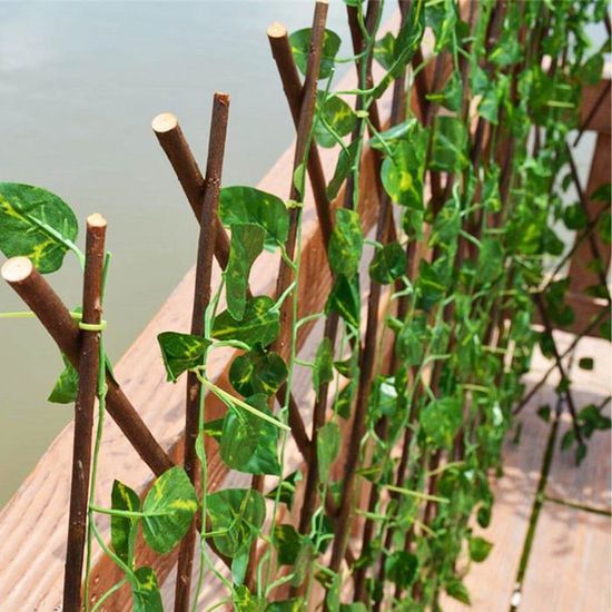 Panneau Décoratif En Feuilles D'érable Artificiel - Clôture Et Brise-vue Extensible 180x90 Cm Pour Jardin, Balcon Ou Intérieur