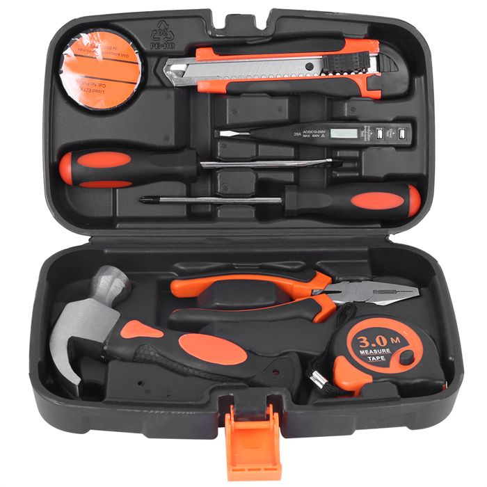 HOTO Boîte à Outils, Ensemble d'Outils Essentiels pour la Maison HOTO Boîte à Outils, Ensemble d'Outils Essentiels pour la Maison