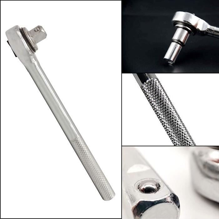 Kit Clé à Cliquet Mini 28 En 1 – 1/4", 72 Dents, Douilles Et Embouts – Pour Petits Travaux De Réparation