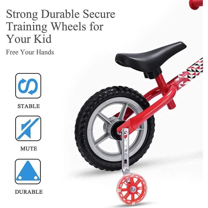 Roues stabilisatrices vélo, roues de support pour vélo d'enfant