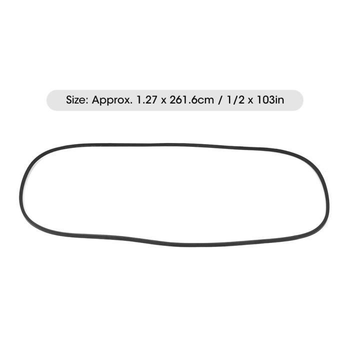 Courroie De Pont De Tondeuse Compatible John Deere - Remplace GX20072 - Longueur 264,2 Cm, Largeur 1,3 Cm - Aramide/néoprène
