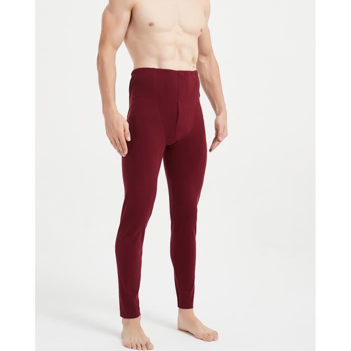 Homme Sous-vêtements Caleçon long Sans Couture Caleçon ultra chaud Caleçon  Thermiques d'hiver, grande taille Winerouge Vin rouge - Cdiscount  Prêt-à-Porter