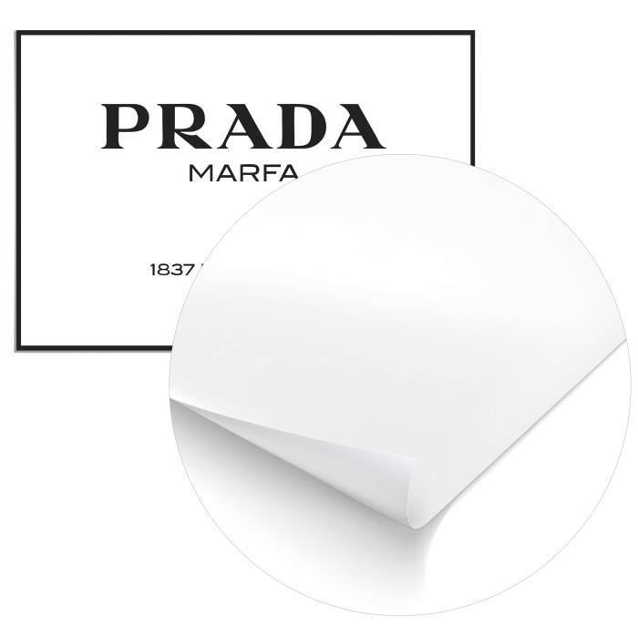 Poster Panorama Prada Blanc 70x50 cm - Imprimée sur Poster - Tableau Phrase  Citation - Cdiscount Maison