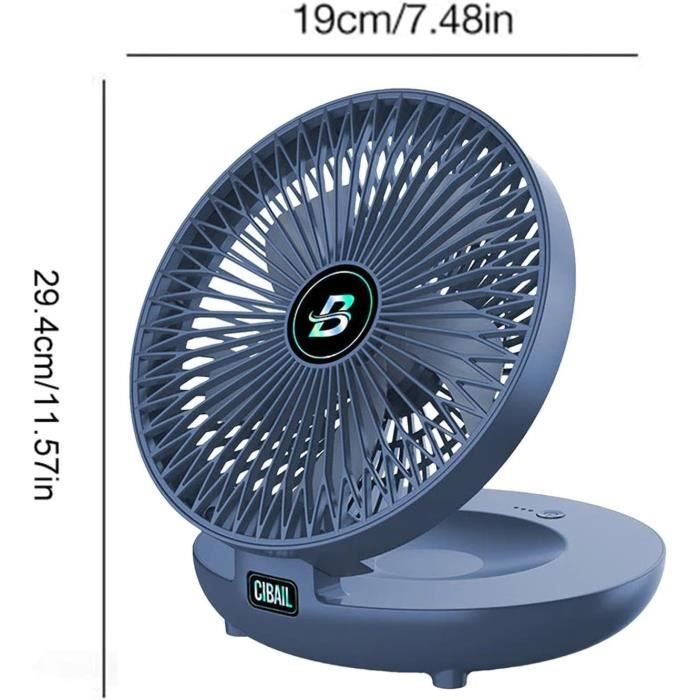 Ventilateur de bureau ventilateur de circulation d'air réglable à 3