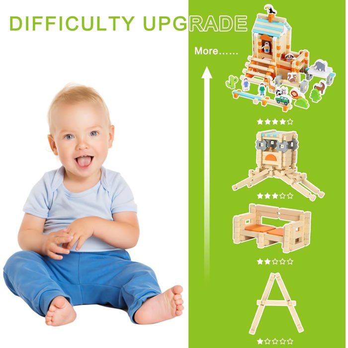 Jeu Equilibre Bois Mini Blocs De Construction Apprentissage Précoce Jouets éducatifs En Balance En Bois