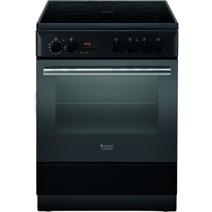 HOTPOINT H6VMH60A - Cuisinière table vitrocéramique 4 foyers - Four électrique - 60L - A - L60xH85cm