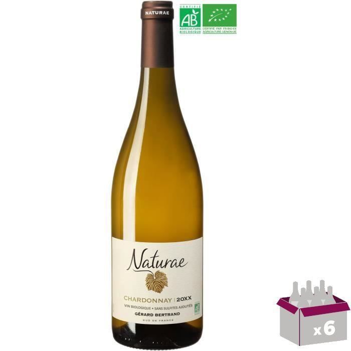 Gérard Bertrand Naturae Chardonnay IGP Pays d'Oc - Vin blanc du Languedoc-Roussillon - Bio x6