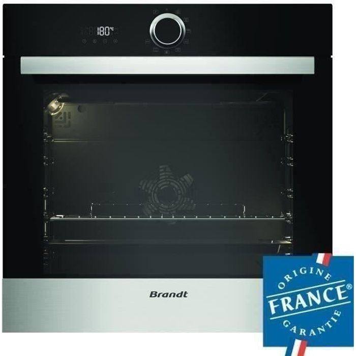 Built-in electric oven Pyrolysis Hot air - Multifunctional - BRANDT BXP5560X - Stainless steel - 73 L - Class A+