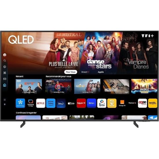 TV Continental Edison QLED 43 Pouces (109 Cm) - UHD 4K, Smart VIDAA, 3xHDMI, 2xUSB, Design Moderne