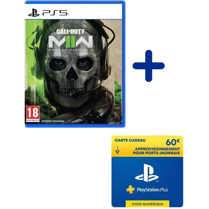 Pack COD : MWII - Call of Duty : Modern Warfare II Jeu PS5 + Carte