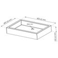 ONDEE - Vasque rectangle à poser TIMBRE - Gris - 40cm - Terrazzo - Sans trop plein-2